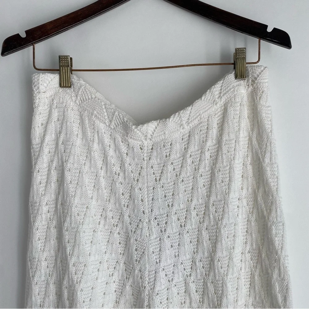 Wayf Crochet Pants Cream/White -‎ Size XL NWT